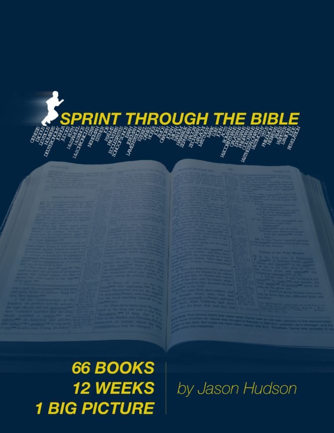 Sprint Through the Bible chronological study workbook cover.
